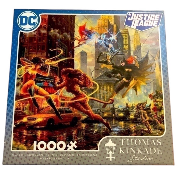 DC JUSTICE LEAGUE 1000 puzzle complete in preowned good‎ condition. Good vs Bad - Picture 1 of 5